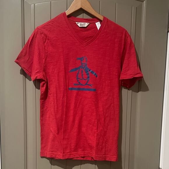 ORIGINAL PENGUIN V-Neck Tee M - Picture 1 of 5
